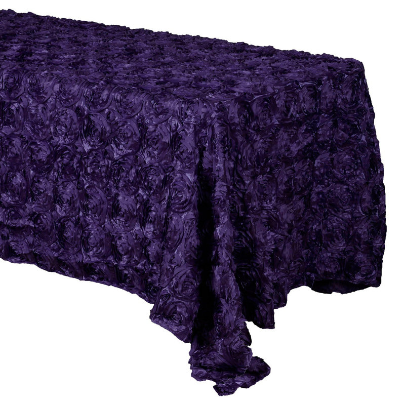 Nappe Silvie, 108 po x 54 po, Aubergine