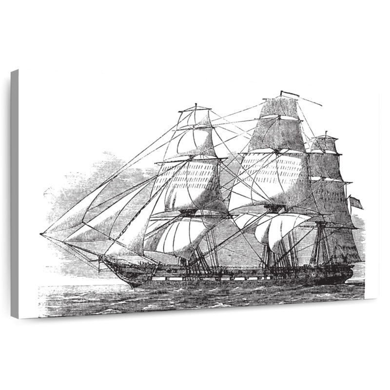 Aletra USS Constitution, H 8 po x l 12 po