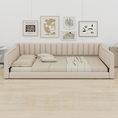 Upholstery Daybed And Side Storage Pocket