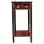 Oriental stand with drawer, shelf and glass top-1866836784