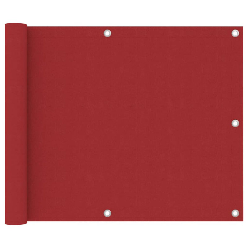 Aadm 0.75m x 6m Rectangular Shade Sail, Red