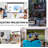 White 49'' x 74'' Manual Ceiling Mounted Projector Screen