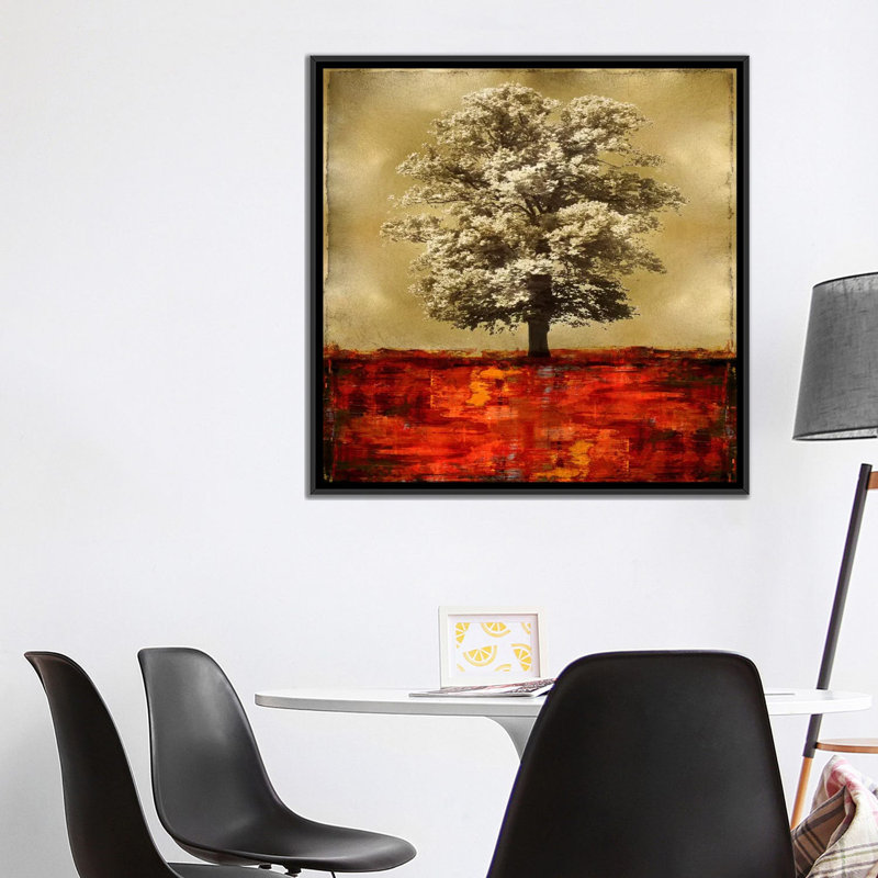 « stately », impression sur toile, H 37 po x l 37 po x P 1,5 po, Toile avec cadre noir, Pas de tapis