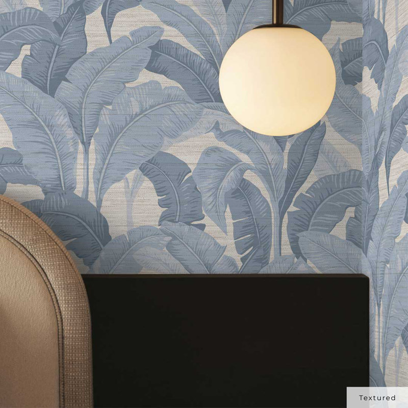 Papier peint pelez et collez, Bleu