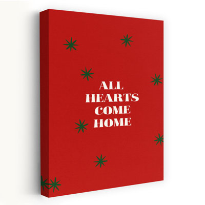 All Hearts Come Home Abstract Contemporary Architecture Landscape Wall Art Print by Treechild - Wrapped Canvas Print