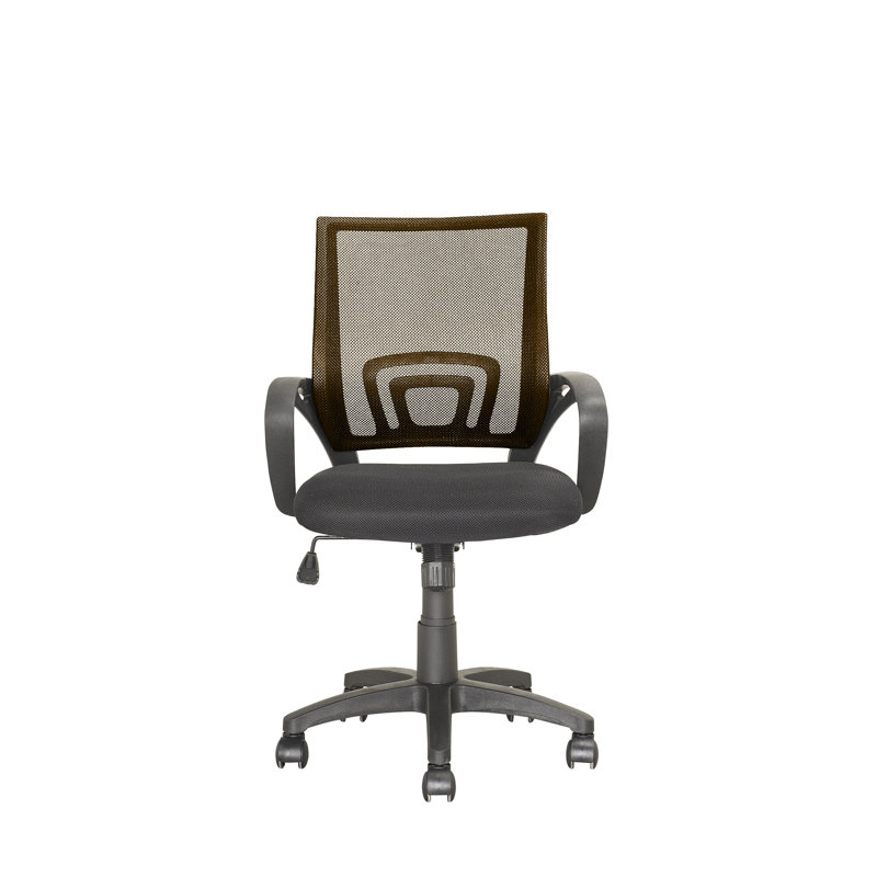 Chaise de travail en maille Hoehne, Marron foncé