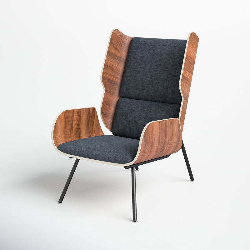 Elk Chair, Laurentian Onyx Performance Twill, White