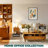  Acacia Elara 47.2”W Coffee Table Storage, Solid Rubber Wood, Suitable for Living Room, Home Office with 2 Drawers and Open Design, Easy Setup-319610705