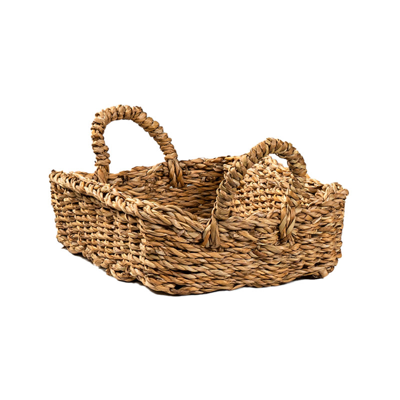 Panier de fruits tissé avec poignées Seagrass