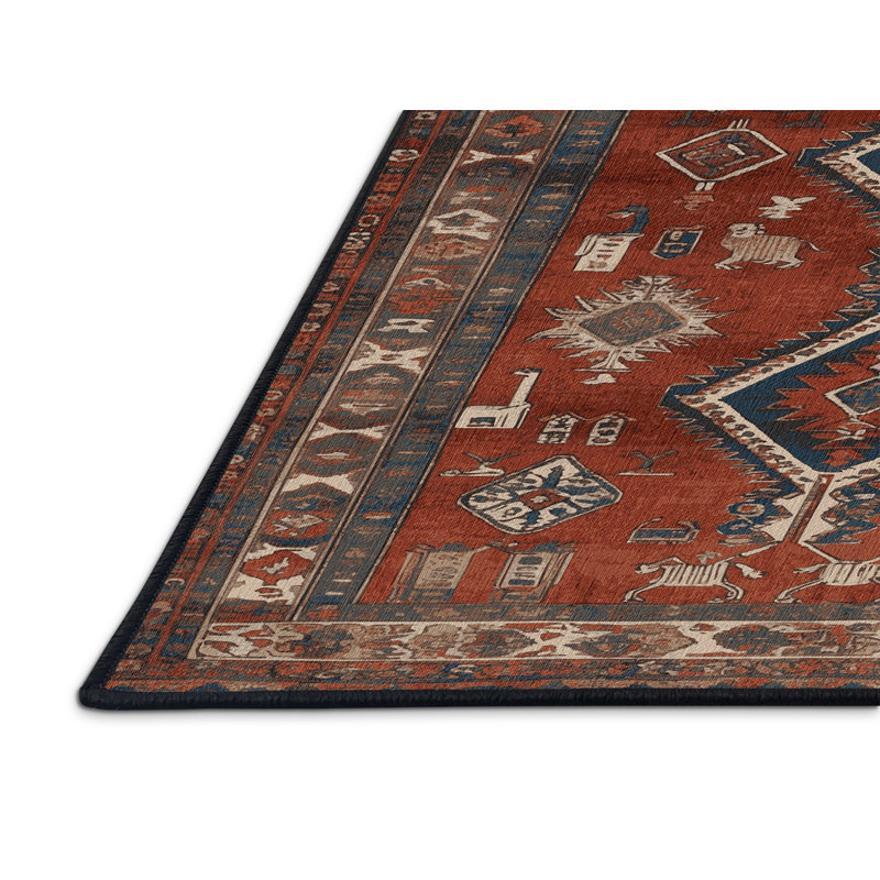 Tapis brun lavable à la machine, Rectangulaire 8 pi x 12 pi