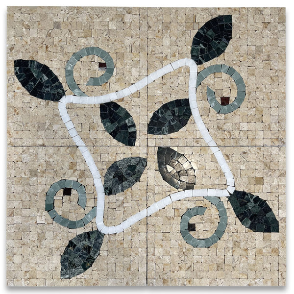 1" x 8" Marble Mosaic Sheet Wall Floor Use Tile
