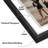Rickesha Floating Aluminum & Plexiglass Picture Frame - Black-97777456