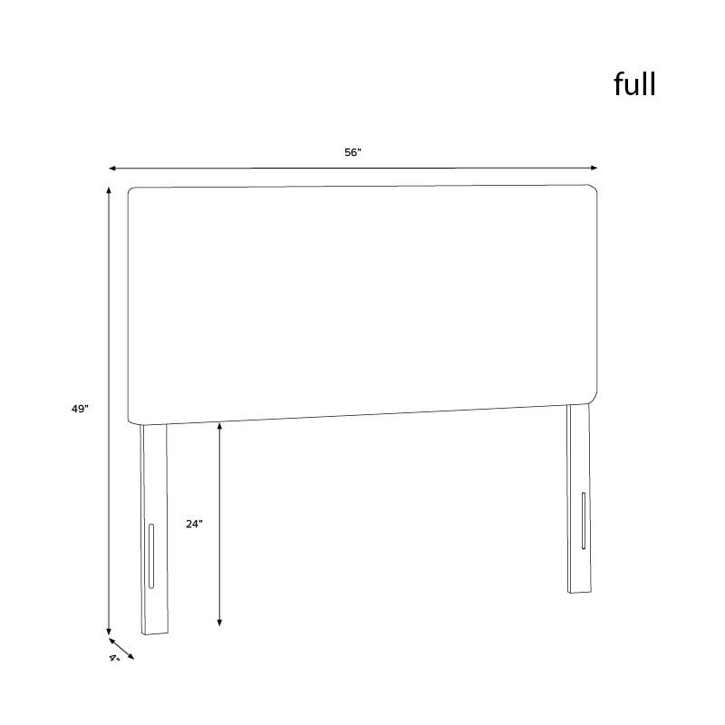 Cinta Upholstered Headboard, Full