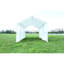 Abri d'auto 10 pi x 20 pi avec tiges de mise à la terre robustes - structure triangulaire pour la stabilité, parois latérales amovibles, abri de garage imperméable, cadre de fenêtre, fermeté, tiges, matériaux
