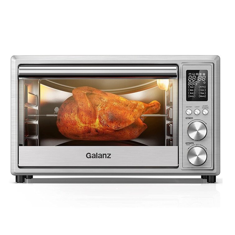 GFSK215S2EAQ18 by Galanz - Galanz 1.5 Cu. Ft. French Door Digital Toaster  Oven with Air Fry in Stainless Steel