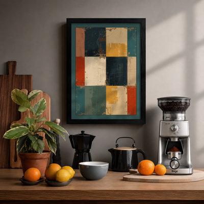 Weathered Panels Industrial - Framed Print