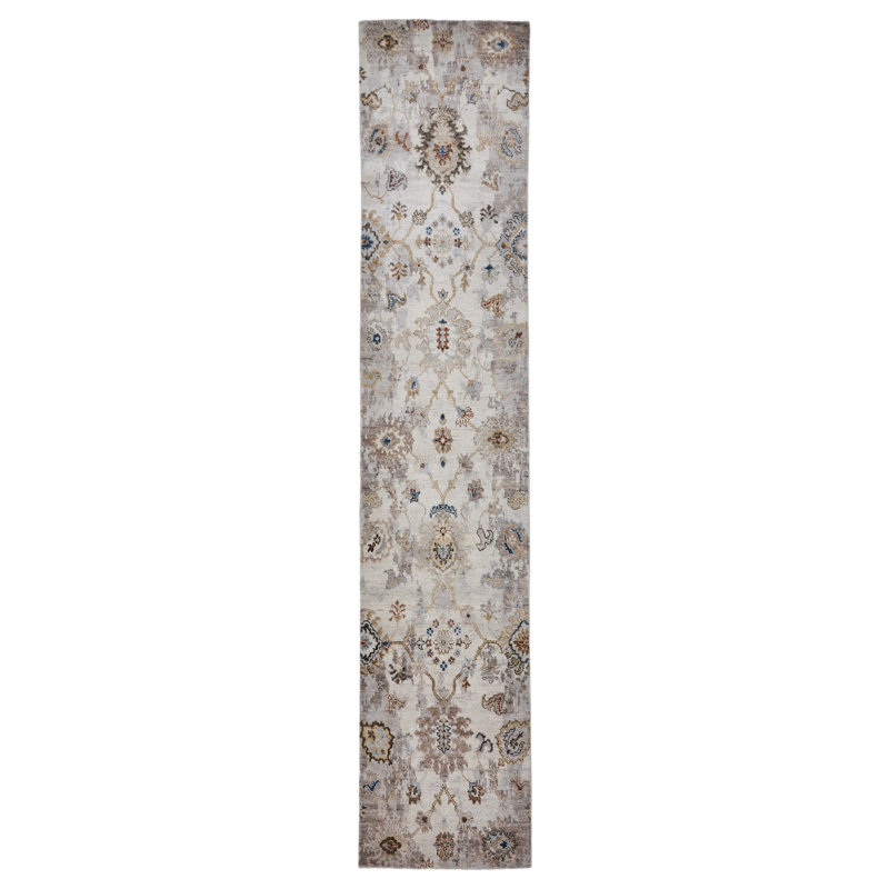 Stillings Wool Floral Area Rug, Runner 2'6" x 10'