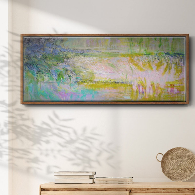 Etude- Framed Canvas, 12" H x 30" W
