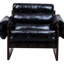 Chaise vintage rétro pour le salon, avec surface amovible et hydrofuge, structure en bois d'hévéa, espace primaire noir antique, assemblage rapide et démontage des dommages, cire à l'huile
