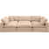 Canapé modulaire réversible en velours de 120 po de large avec repose-pieds Hocroft