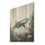 Requin tueur silencieux - art mural en bois de requin sur bois de pin naturel-1592165870