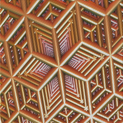 Laine tissée à la machine à motifs géométriques et brun Tapis décoratif