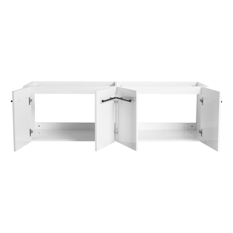 Meuble-lavabo flottant 60 po Ashbourne, Blanc lustré