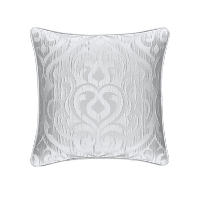 Astoria - Coussin décoratif carré blanc 18 po