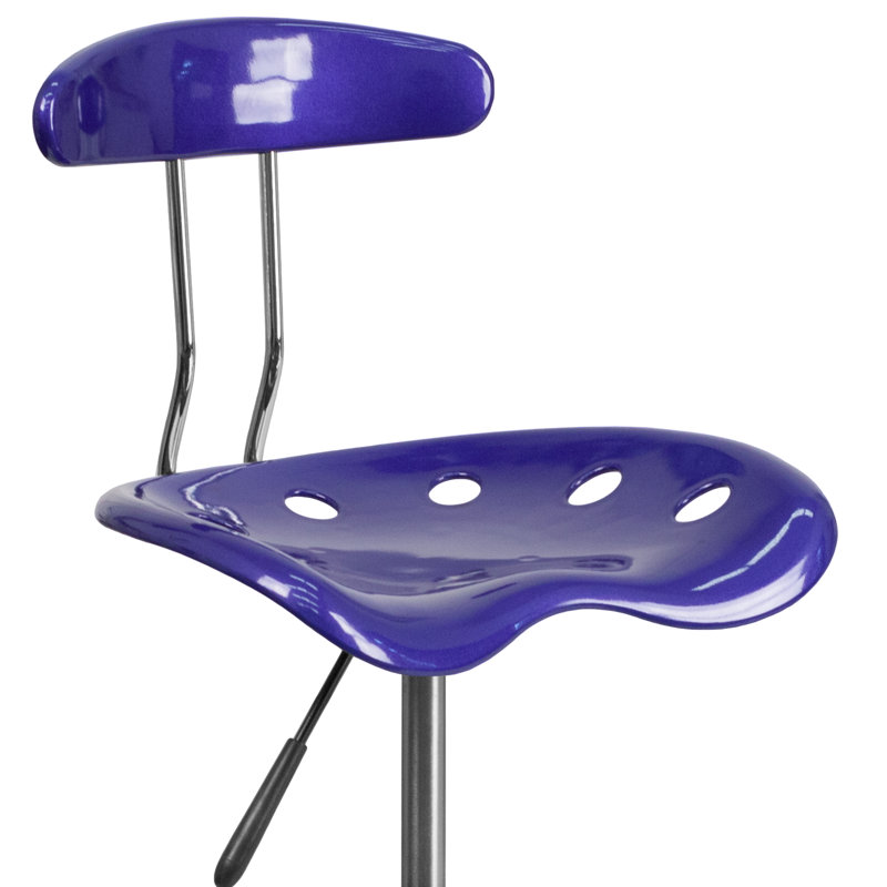 Tabouret de dessinateur Monroe, Bleu foncé