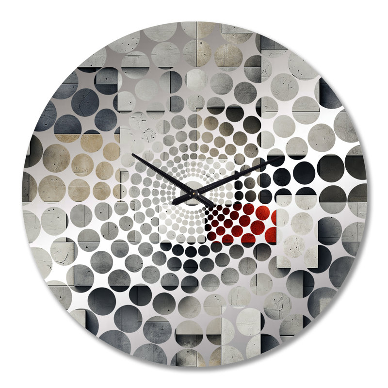 Horloge murale architecturale en béton, Grand