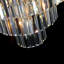Lustre moderne à 5 niveaux en cristal K9, 61 cm (24 po) et 15 lumières.-1904912333-2124443930