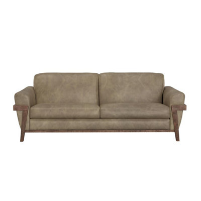 Canapé Pola, 95 po, 2 coussins décoratifs, similicuir moderne