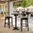Commercial Seamless Surface Tabletop with Bar Height Crisscross Base-156453021-167038655