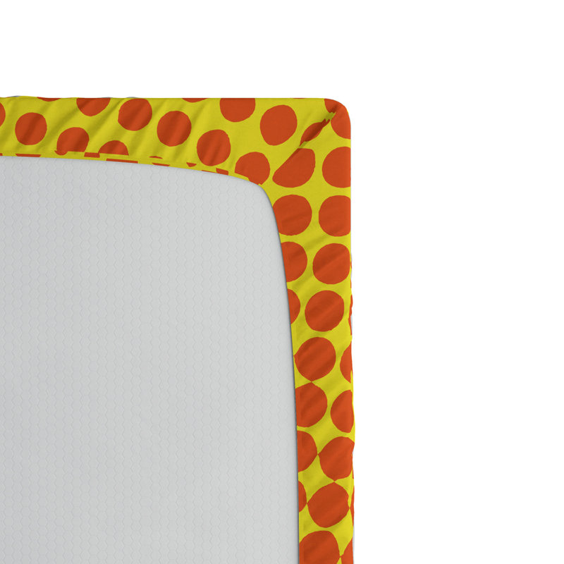 Microfiber Polka Dots Fitted Sheet, Full Fitted Sheet