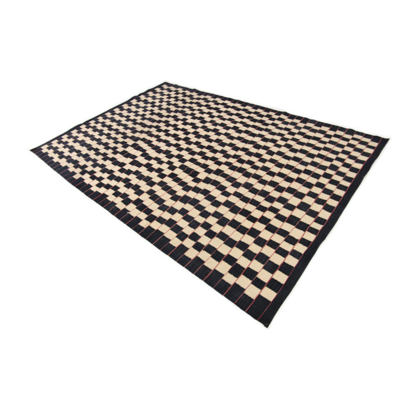 Tapis noir et blanc Noor