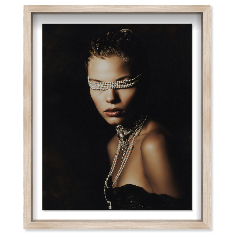 Nacreous Vision Print by Oliver Gal, 37.5"H x 31.5"W, Natural Oak Shadowbox