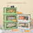 32Qt Plastic Storage Bins with Lid, Collapsible Storage Bins with Wheels, Storage Boxes with 4 Doors, Stackable Storage Bins for Organizing Clothes, Snacks and Camping, 2-Pack (Grey)
