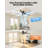 2pcs 52-Inch Flush Mount Ceiling Fan With Led Lights-1507817092-1507817114