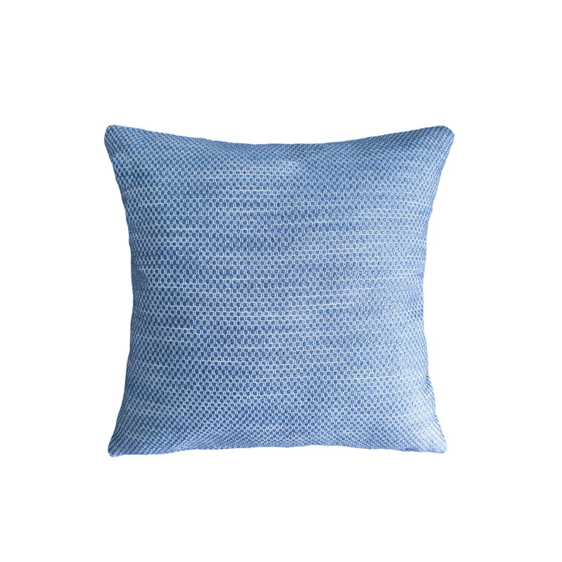 Bay Indoor/Outdoor Pillow Cover & Insert, 20"H x 20"W, Square, Deep Sea Blue