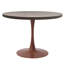 Table de salle à manger ronde de 36 po avec plateau en panneau de fibres à densité moyenne et base en bois pour piédestal-952580952-952580959