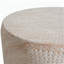 Table d'appoint d'extérieur / d'intérieur en béton léger, finition travertin