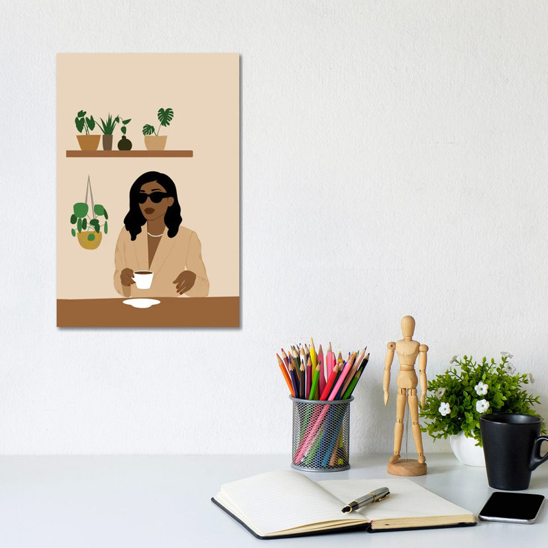 Coffee Lover Art by Tysee Ciage - Gallery-Wrapped Canvas Giclée on Canvas, No Frame, 101.6 cm H x 66.04 cm W x 3.175 cm D