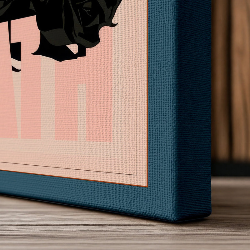 Print, 24x16 - 61.0 x 40.6 cm, Teal Border