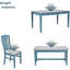 Ensemble de table de salle à manger 6 pièces en bois massif, ensemble de table de cuisine de ferme avec 4 chaises rembourrées, banc et tiroirs de rangement