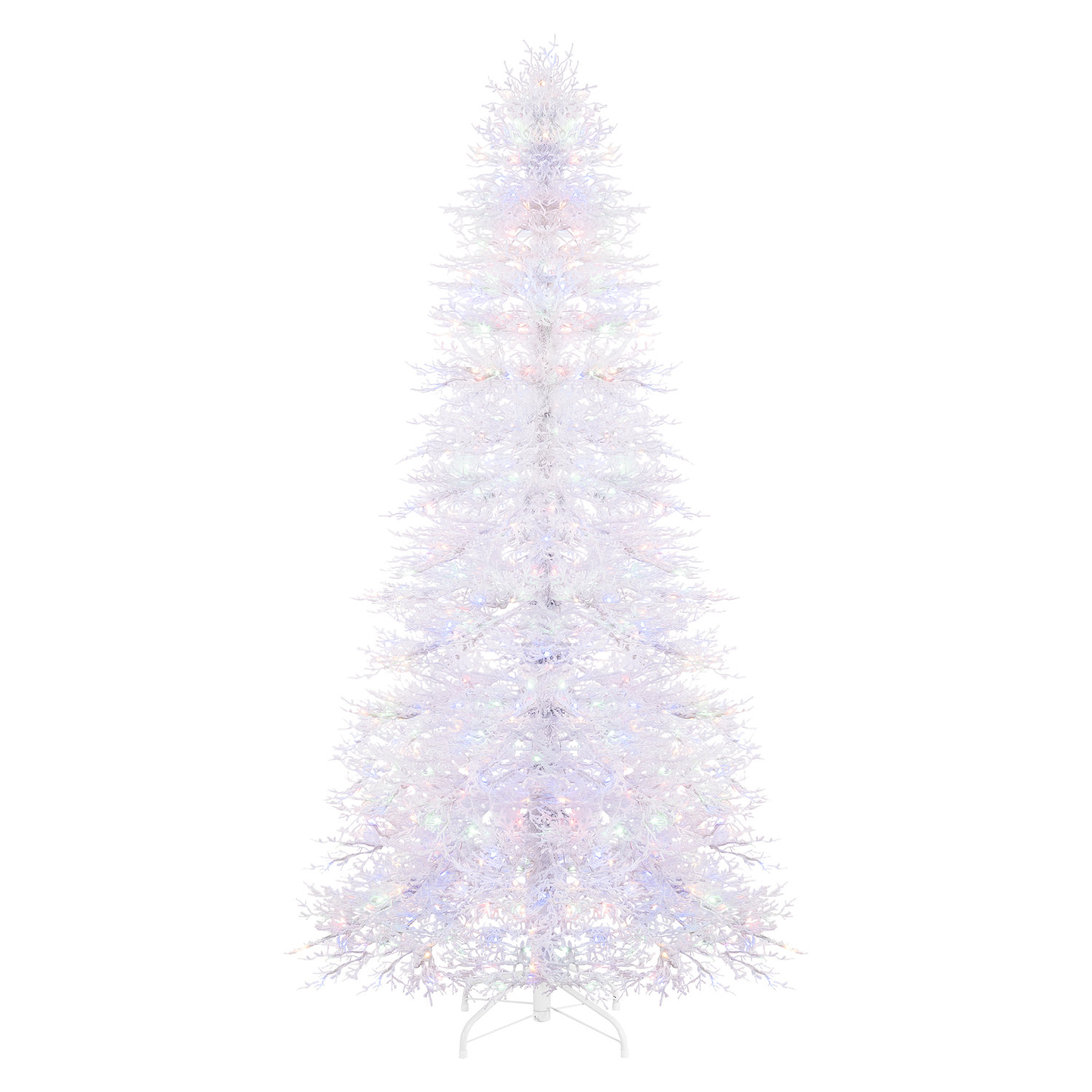 Pre-Lit White Christmas Tree, 6.5'