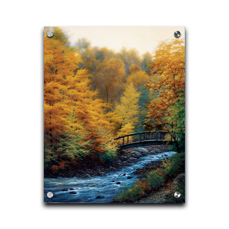 «Autumn Stream» par Charles White sur, Plastique, H 16 po x l 20 po x P 1 po