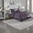 Elegant 7 Piece Bedding Sets, Polyester Cal King Tufted For Home
