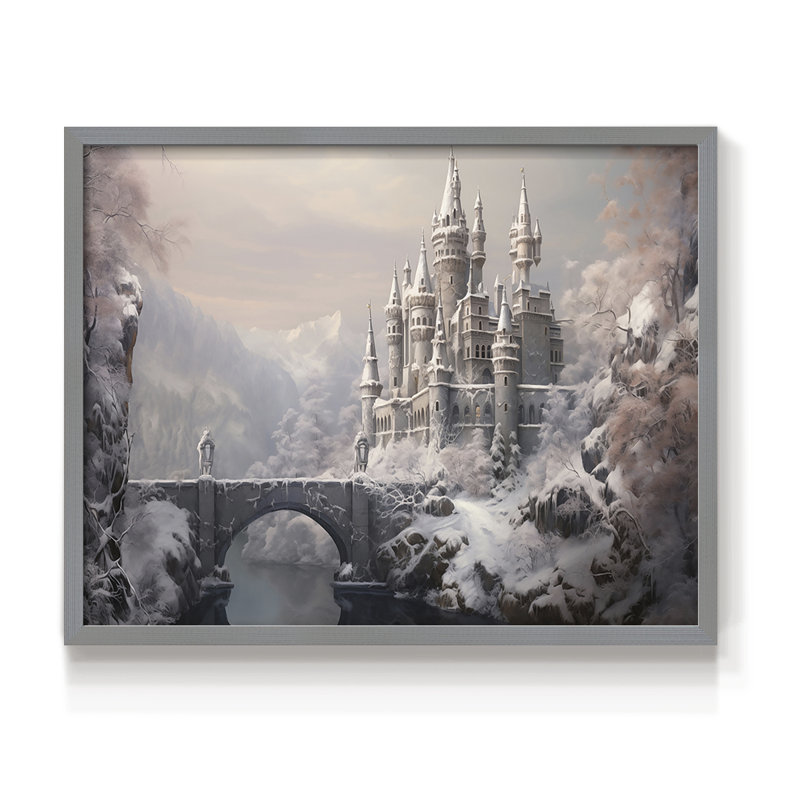 Landscape Series-CV -Framed Print - Restickable, 16" H x 20" W, Gray