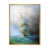 Toile avec cadre flottant or