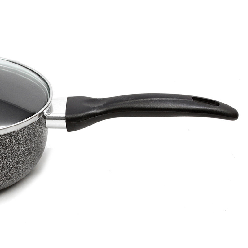 Casserole en aluminium antiadhésif avec couvercle Brentwood, Bouilloire en cuivre martelé massif de 2 pintes